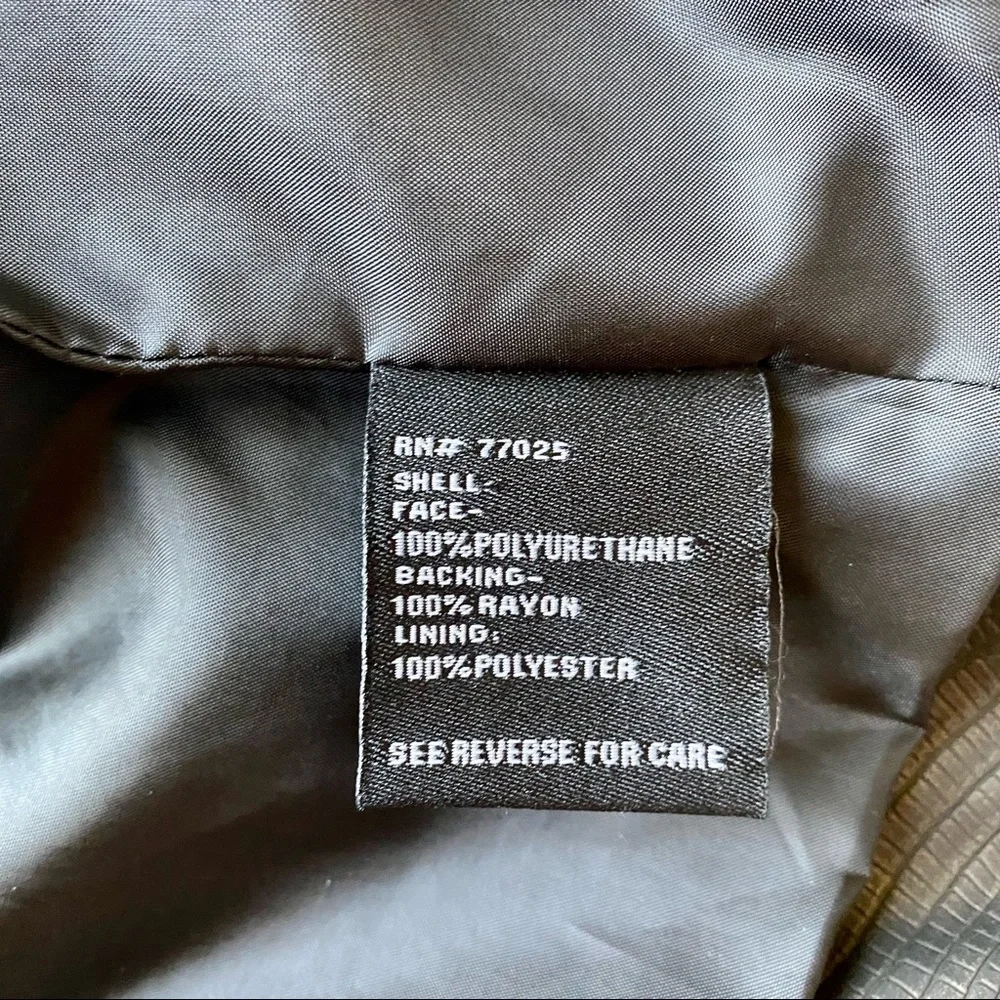 NWT G by Giuliana black faux leather motorcycle jacket size medium - Picture 3 of 7